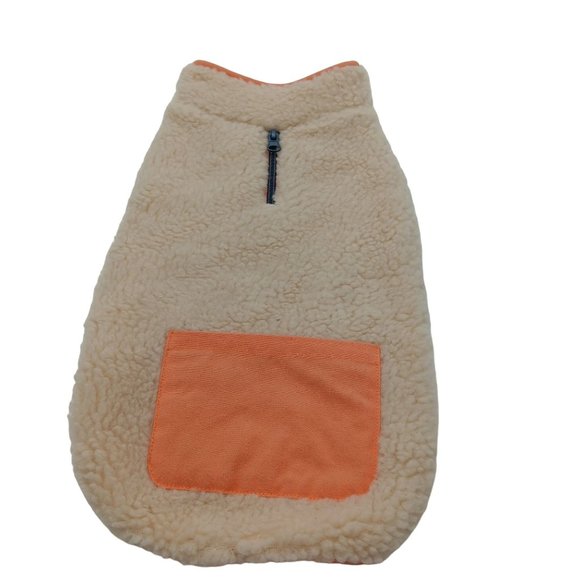 FAUX SHEARLING DOG VEST CREAM BOOTS &BARKLEY SIZE SMALL - Picture 2 of 11